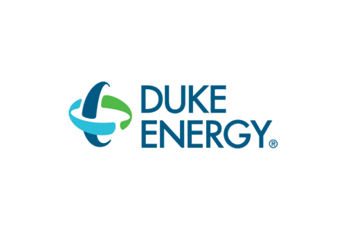 Blue and green corporate logo featuring an abstract globe-like symbol on a white background.